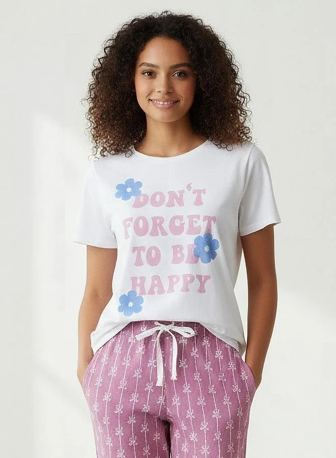 Splash FAV Pyjama Set Floral Print T-shirt & Shorts