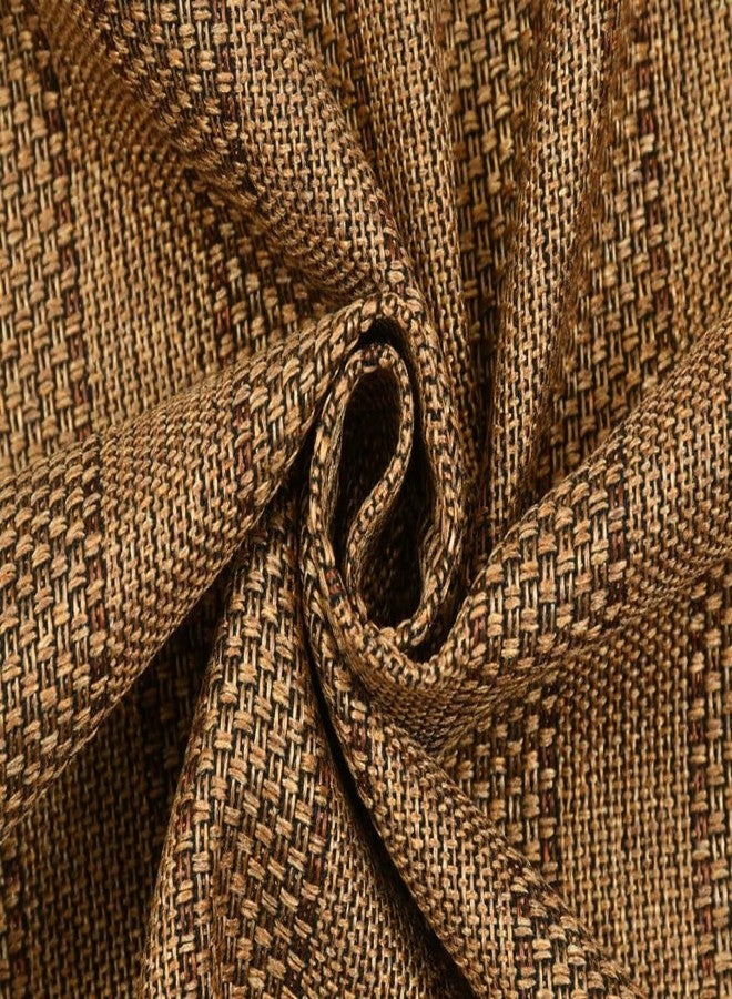 Prozone Rectangle Jute Table Cover/Cloth - Wrinkle and Stain Resistant Washable Table Cloth for Kitchen Dining Room Holiday Table Cover for Party Dinner,50x60 Inch & 4 Seater,Golden - Image 1