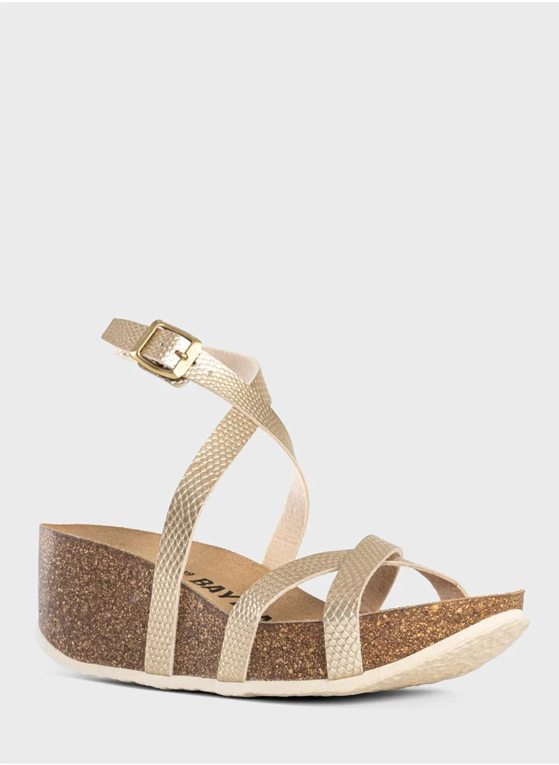 BAYTON Asteria Multi Strap Wedge Sandals