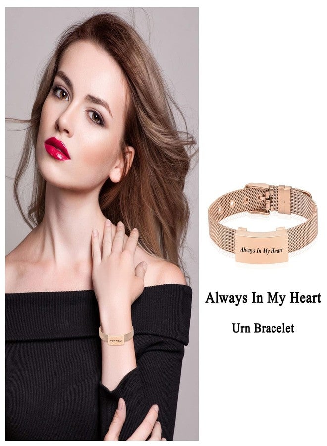 Hearbeingt Cremation Jewelry for Ashes Bracelet for Women Men Stainless Steel Square with Watch Band Cremation Urn Bracelet Memorial Keepsake Bangle Ash Holder - Image 5