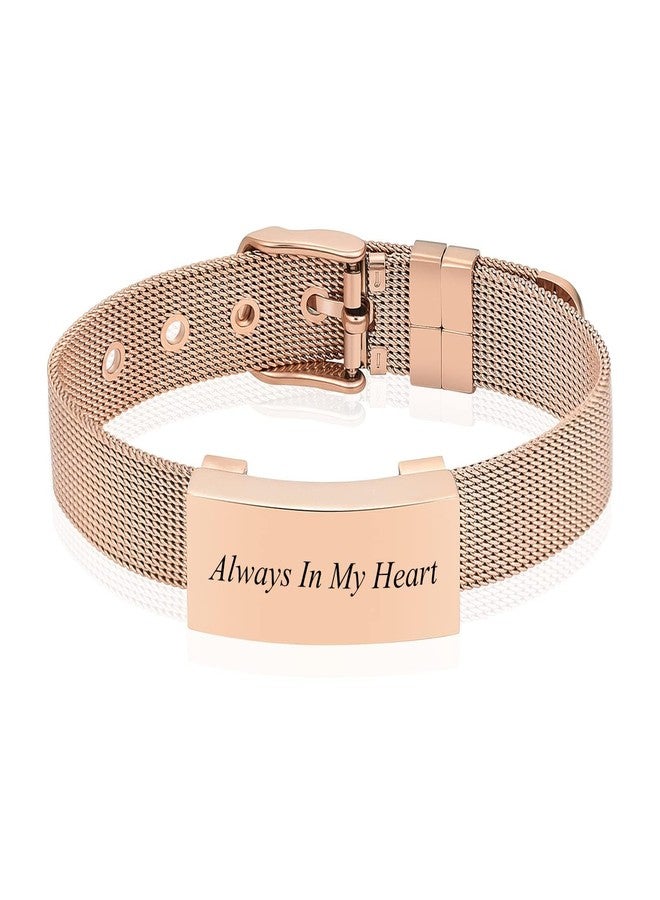 Hearbeingt Cremation Jewelry for Ashes Bracelet for Women Men Stainless Steel Square with Watch Band Cremation Urn Bracelet Memorial Keepsake Bangle Ash Holder - Image 1