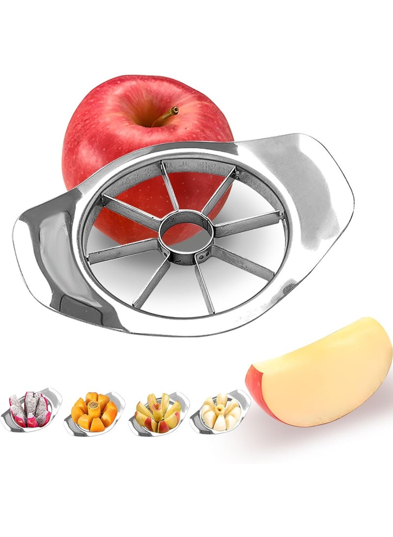 Fruit Cutter apple slicer 8 slices,Anti-Slip Handle Easy to Use,8-Blade apple corer,Time-Saving,Stainless Steel Cutter and Divider For apple Tomato Orange Pear Pineapple,kitchen gadgets Tool - Image 1