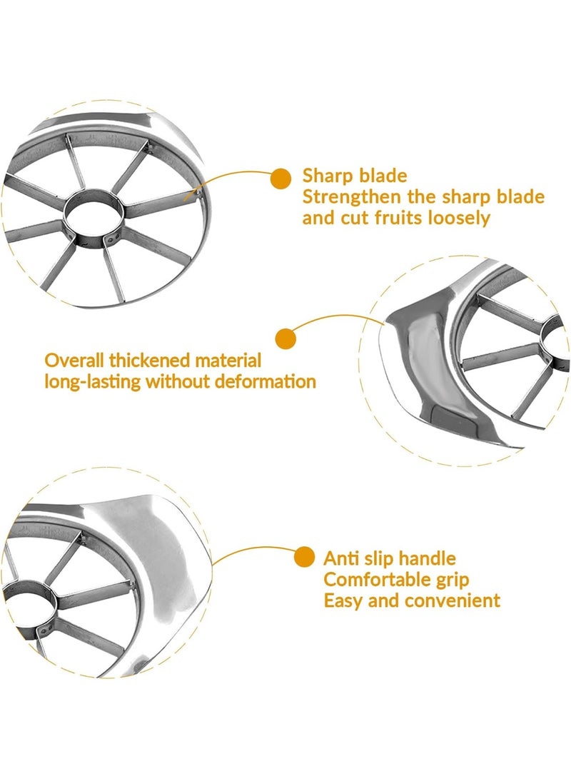 Fruit Cutter apple slicer 8 slices,Anti-Slip Handle Easy to Use,8-Blade apple corer,Time-Saving,Stainless Steel Cutter and Divider For apple Tomato Orange Pear Pineapple,kitchen gadgets Tool - Image 3