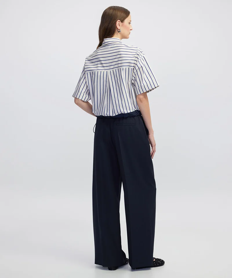 Ipekyol  Embroidered Stripe Poplin Shirt for Women | Best Price UAE