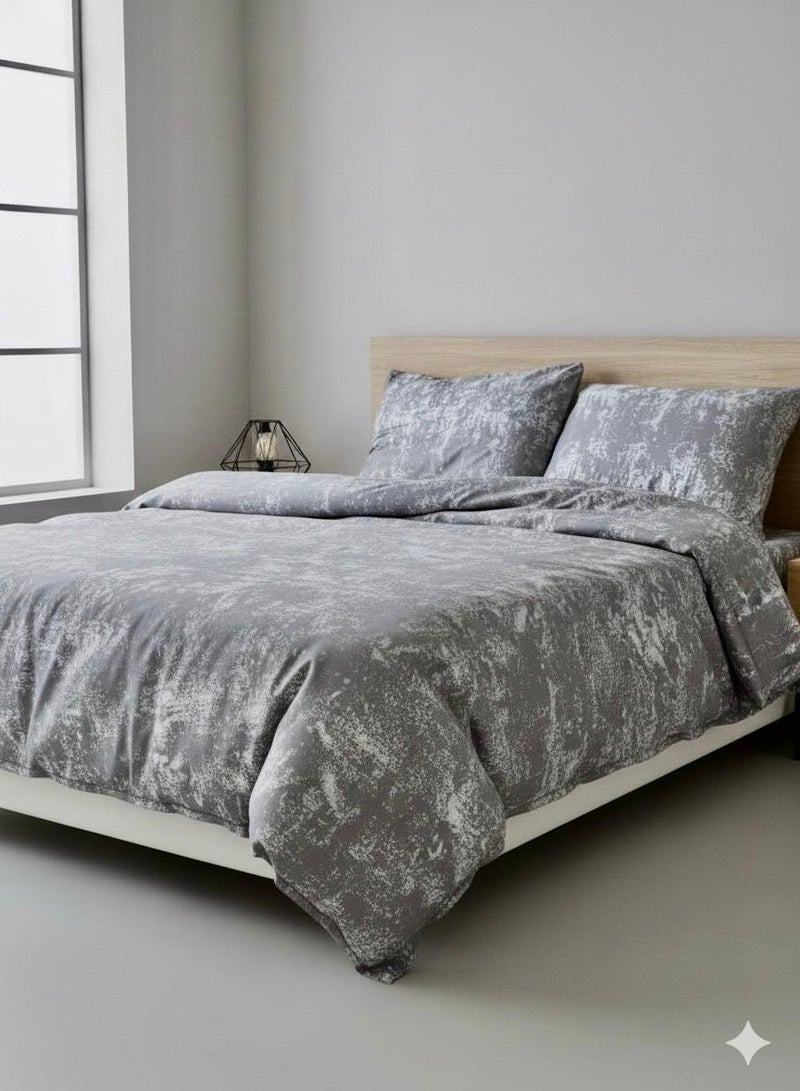 Yarlin-Quilt Cover With Zipper 220*240  (Noise Gray) Design