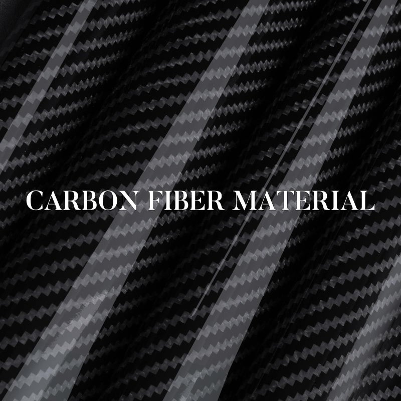 Aotoyou Carbon Fiber Steering Wheel Cover, Snap on Car Steering Wheel Cover Set Accessories 3pcs Wrap Grip Non Slip Protector Universal Glossy Black - Image 2