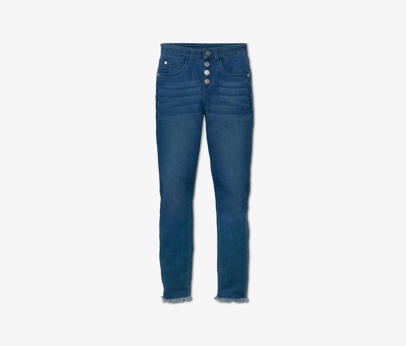 Tchibo Kids Girl High,Waist Jeans, Blue  - Image 3