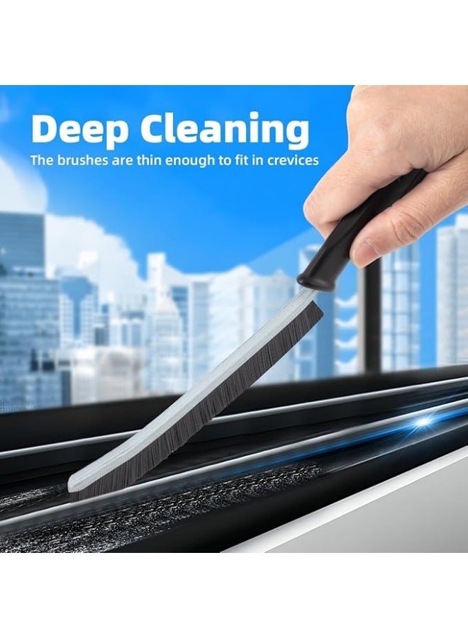 3 Pack Hard Bristle Crevice Cleaning Brushes Thin Gap Small Grout Kitchen and Bathroom Brush Set - Image 3