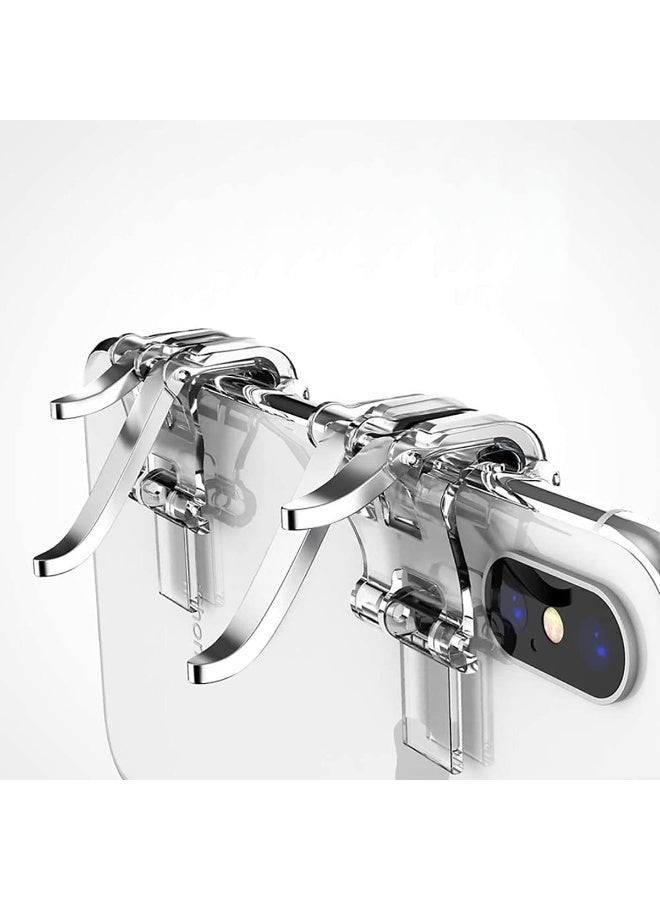 1 زوج من مشغلات لعبة المحمول ، PUBG تحكم المحمول 6 أصابع العملية ، L1 R1 تحكم إطلاق النار ، وحساسية عالية ، اكسسوارات لعبة المحمول ، ومناسبة للهواتف الذكية الروبوت دائرة الرقابة الداخلية - Image 3