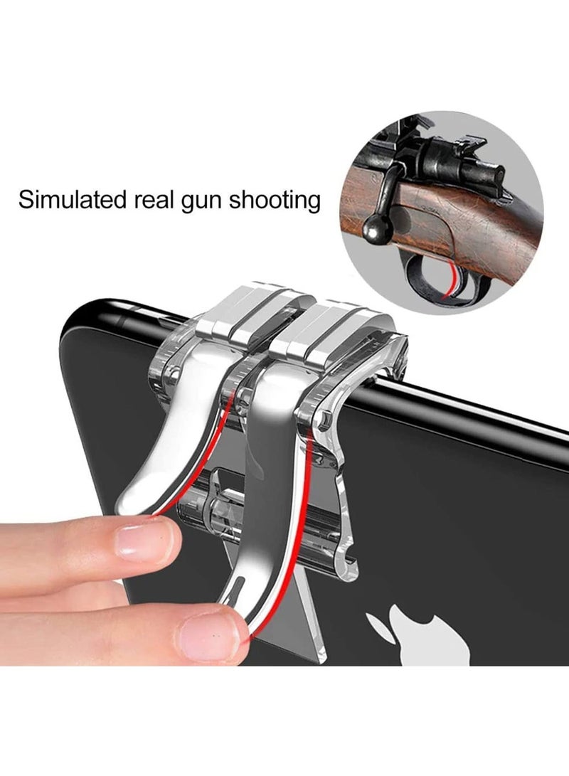 1 زوج من مشغلات لعبة المحمول ، PUBG تحكم المحمول 6 أصابع العملية ، L1 R1 تحكم إطلاق النار ، وحساسية عالية ، اكسسوارات لعبة المحمول ، ومناسبة للهواتف الذكية الروبوت دائرة الرقابة الداخلية - Image 5