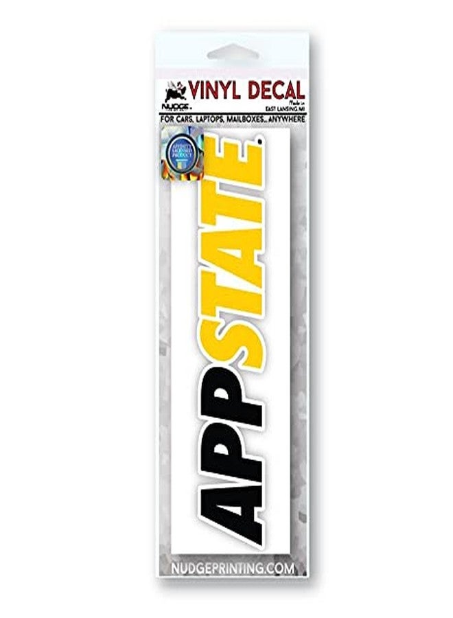 Nudge Printing Appalachian State Sticker APPSTATE Mountaineers Black and Yellow Logo Heavy-Duty Waterproof Decal for Cars, Windows, Laptops, Water Bottles, and Coolers - Image 5