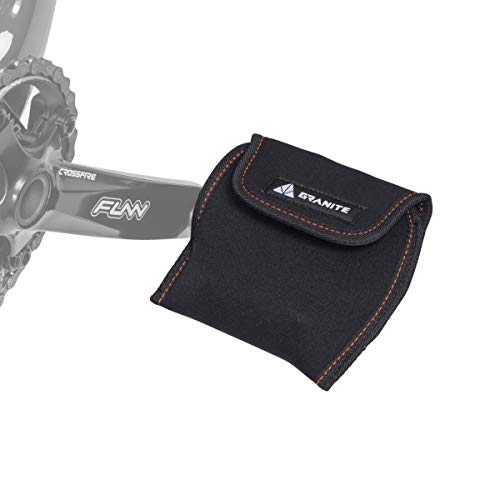 Granite Pita Bicycle Pedal Covers, Bike Pedal Covers for Bike Transport Protection, Against Damage and Scratche When in Storage and Transit, 3mm Thick Neoprene Pedal Covers (Large, Black) - Image 1