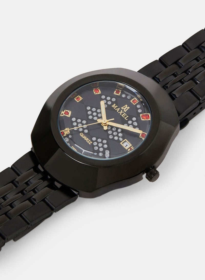 Maxel Men's Diastar True Water Resistant Analog Wrist Watch MX563 - 38mm - Image 2