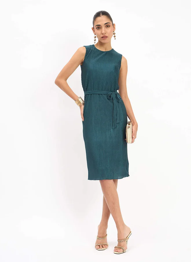 Salt Attire SALT ATTIRE Women Formal Teal Sheath Dress
