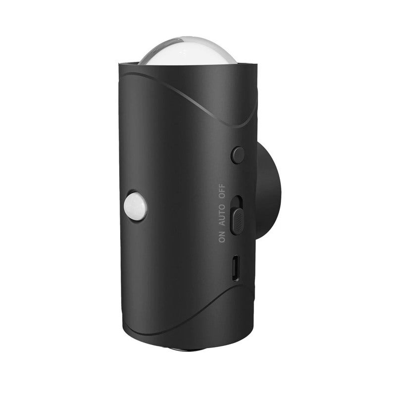 Dimmable LED Smart Lamp: 11cm*5cm*5.3cm Black, RGB Gradient 7 Customizable Colors - Motion Sensor Auto Illumination, Wireless USB Rechargeable for Hallway, Entryway, Patio, Bedroom - Image 1