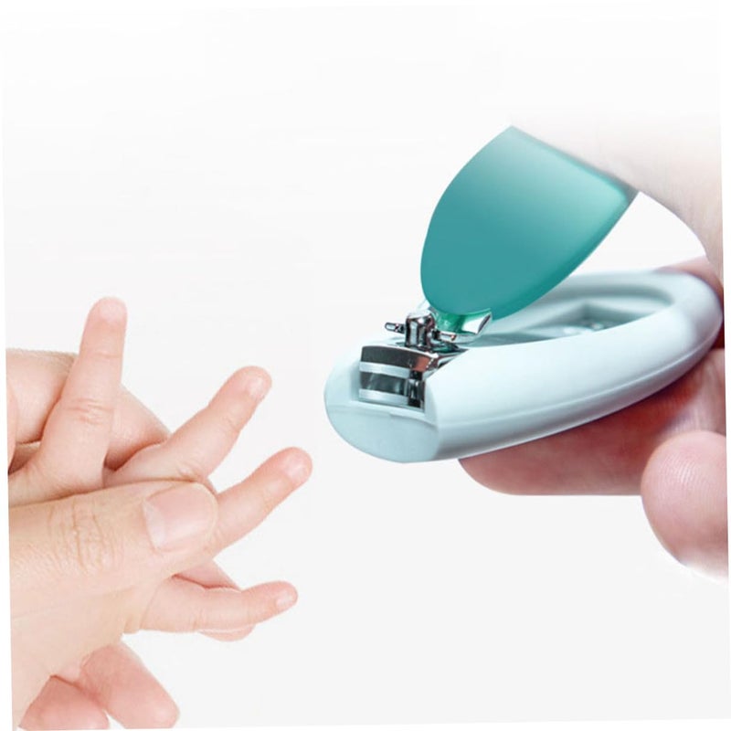 Cartoon Nail Clippers Set Manicure Grooming Kit Portable Storage Case Green 11X9 8X4 5CM - Image 4