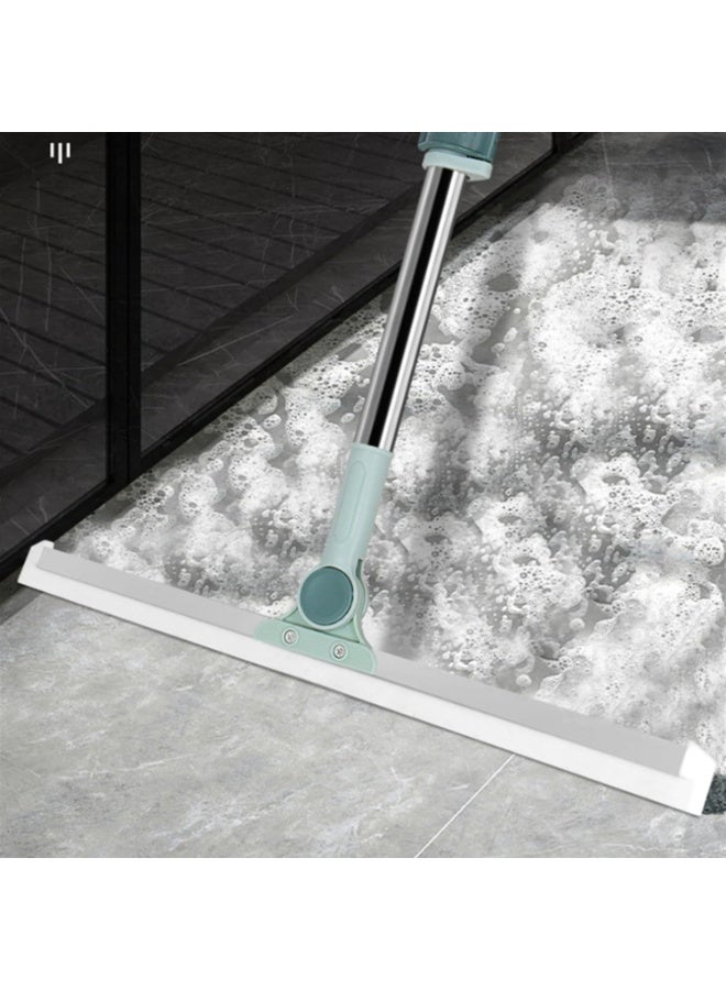 فالمر ممسحة سيليكون سحرية متعددة الاستخدام 2 في 1 لتنظيف الزجاج والأرضيات والحمامات – ممسحة تنظيف منزلية برأس سيليكون عريض 50 سم ومقبض ستانلس ستيل قابل للتعديل بطول 100 سم، ممسحة أرضية دوارة بزاوية 180 درجة لإزالة الماء والشعر والأوساخ بسهولة – أداة تنظيف احترافية للمنزل والمطبخ والحمام - Image 5
