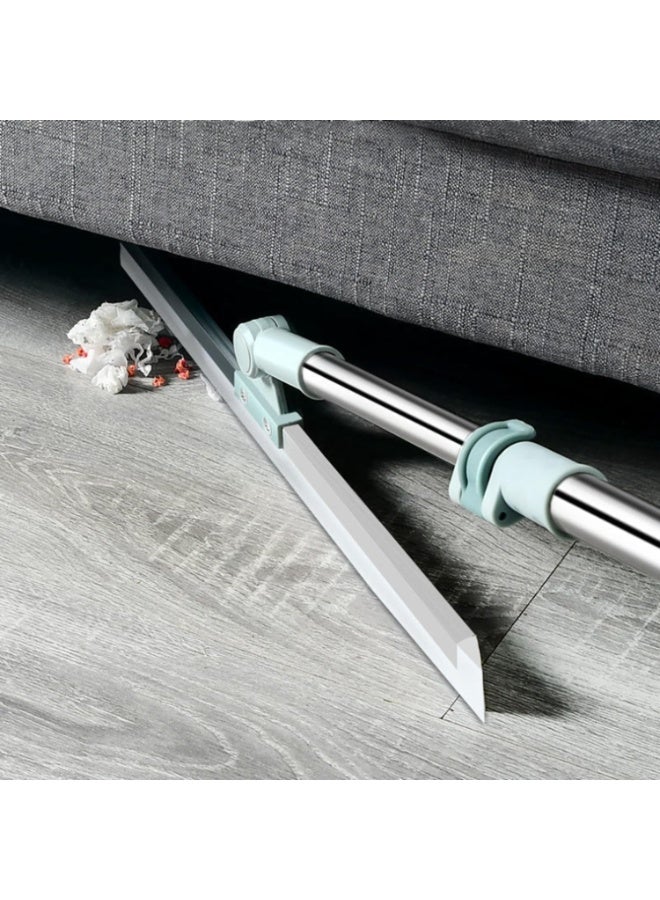 فالمر ممسحة سيليكون سحرية متعددة الاستخدام 2 في 1 لتنظيف الزجاج والأرضيات والحمامات – ممسحة تنظيف منزلية برأس سيليكون عريض 50 سم ومقبض ستانلس ستيل قابل للتعديل بطول 100 سم، ممسحة أرضية دوارة بزاوية 180 درجة لإزالة الماء والشعر والأوساخ بسهولة – أداة تنظيف احترافية للمنزل والمطبخ والحمام - Image 2