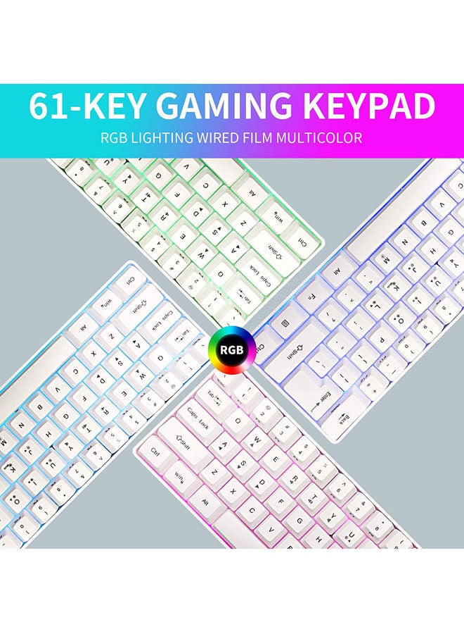 لوحة مفاتيح للألعاب سلكية ضد الماء بإضاءة RGB خلفية - Image 2
