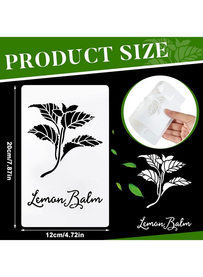 Jecery 20 Pcs Herb Stencils For Painting Reusable Kitchen Garden Stencils Plastic Plant Stencils For Crafts Painting Art Stencils For Diy Scrapbook Wall Floor Home Decor - Image 2