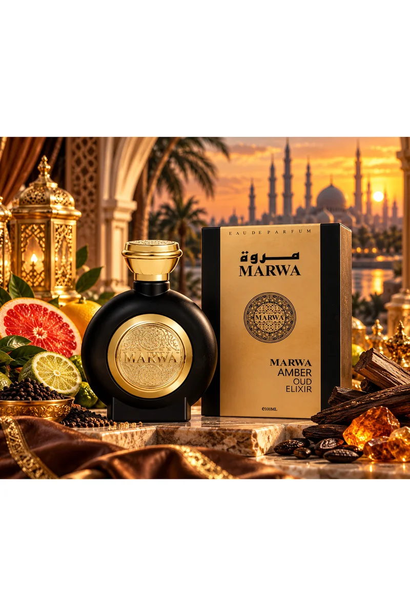 محبوب للعطور Amber Oud Elixir Eau De Parfum 100ml | Amber, Oud & Spicy Woody Fragrance