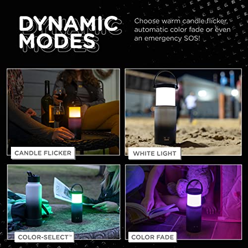Enbrighten Mini Lantern, Rechargeable Lantern, Color Changing, LED Lamp for Bedroom, 400 Lumens, 180 Hour Runtime, Night Light, 4 Lighting Modes, Perfect for Camping, Bedroom, and More, 61744 - Image 5