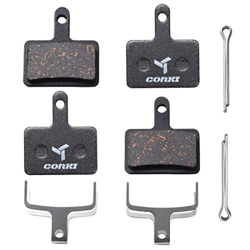corki وسادات فرامل قرص دراجة هوائية شبه معدنية من Corki Cycles لعدد 2 زوج لـ TRP Tektro Shimano - Image 1