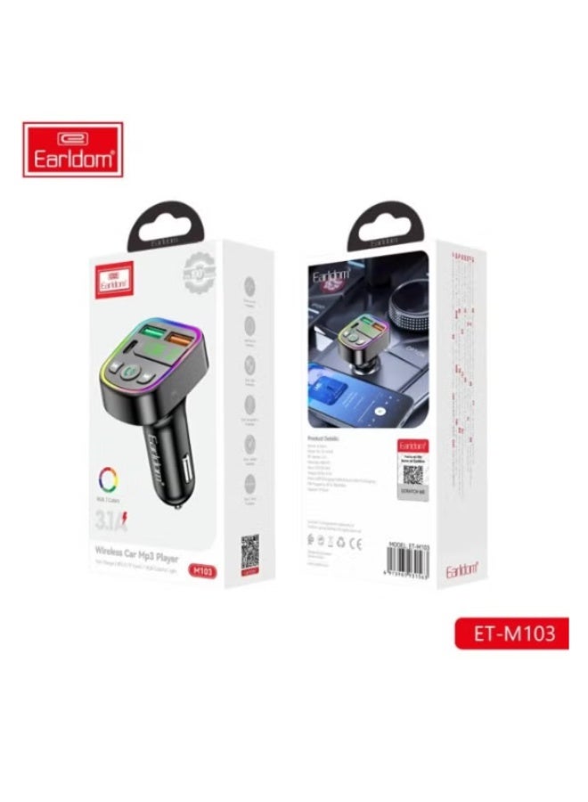Earldom ET-M103 Wireless Car MP3 Player, 3.1 Amp - Image 2