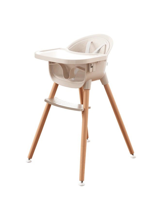 Fodoss 3-in-1 Wooden High Chair for Babies and Toddlers,Convertible Easy Clean Infant Highchair,Silla Modern Design para Comer De Bebe - Image 1