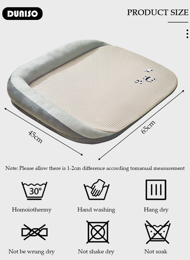 DUNISO Dog Bed Sofa with Removable Washable Cover,  L-shape Premium Waterproof Bolster Pet Couch, Easy Clearing Pet Bed for Dogs, Cats - Image 4