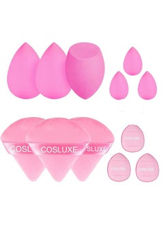 12 Pcs Makeup Sponge Set, 3 Beauty Blender Sponge, 3 Mini Makeup Sponge & 3 Triangle Puff Set, 3 Finger Puff Mini Makeup Sponges For Foundation, Liquid, Cream, Powder, Beauty Gift Set - pzsku/ZEFCE1A69924C14B7CF71Z/45/_/1733729773/0a34d79c-cdbb-4412-a658-205ff73aa6ad