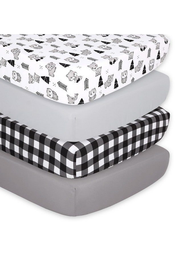 The Peanut Shell Woodland Plaid Crib Sheet Bundles (Woodland Plaid) - Image 1
