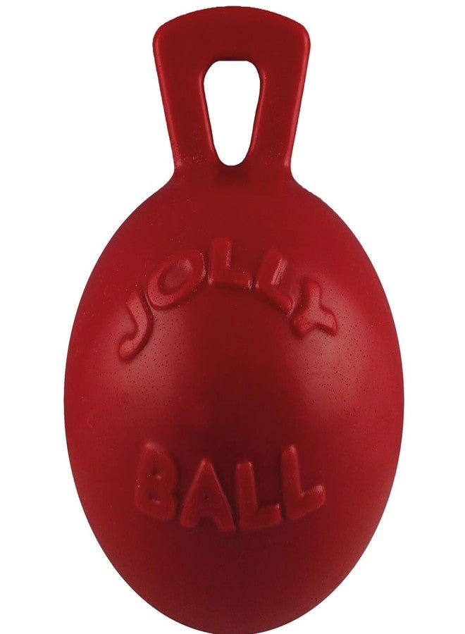 Jolly Pets Tug-n-Toss Dog Toy Ball with Handle, 10" XL, Red - Image 1