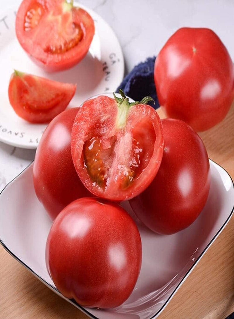 GGOOT 50Pcs Tomato Seeds for Outdoor Gardening Planting Berry Flat Balls Bright Red Fruits Green Vegetables Family Special Flavor - Image 3