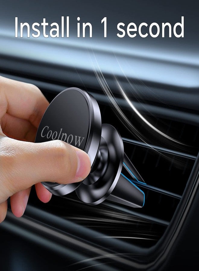 Coolpow 【2-Pack】 Car Vent Magnetic Phone Mount[ Easily Install ] Reusable Magnetic Phone Holder for car Vent air[ Strong Magnet ] [ 360° Rotation ] Fit for iPhone 17 Pro Max 16 15 Samsung & All Cell Phone - Image 3