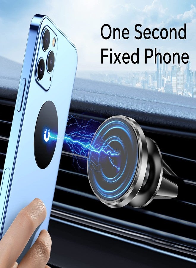 Coolpow 【2-Pack】 Car Vent Magnetic Phone Mount[ Easily Install ] Reusable Magnetic Phone Holder for car Vent air[ Strong Magnet ] [ 360° Rotation ] Fit for iPhone 17 Pro Max 16 15 Samsung & All Cell Phone - Image 2