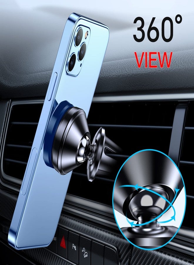 Coolpow 【2-Pack】 Car Vent Magnetic Phone Mount[ Easily Install ] Reusable Magnetic Phone Holder for car Vent air[ Strong Magnet ] [ 360° Rotation ] Fit for iPhone 17 Pro Max 16 15 Samsung & All Cell Phone - Image 5