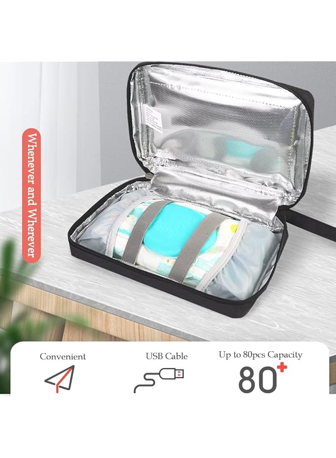 erorex Car Wipes Heater Warmer With Digital Display Screen Portable Usb Baby Wipes Thermostat Heating Bag - Image 2
