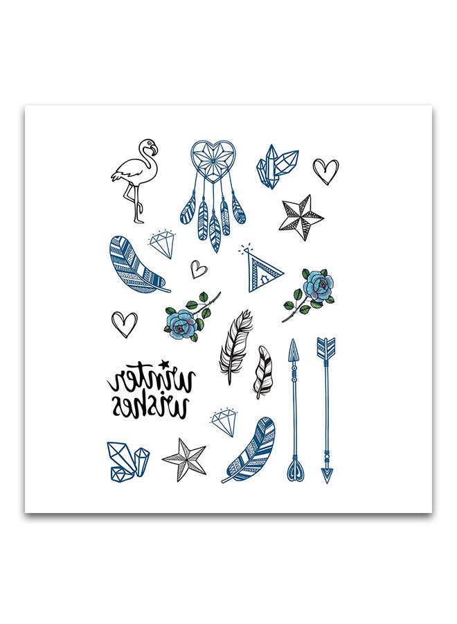 NIBEMINENT Geometry Design Temporary Tattoo Sticker - Image 1