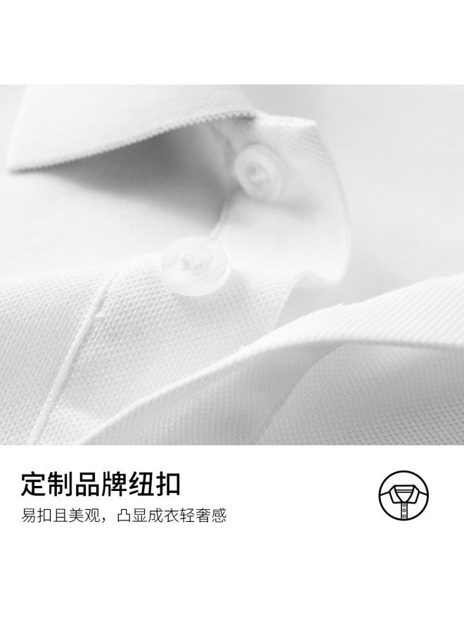 Fomoce breathable & Comfortable Business Casual Short-sleeve Polo Shirt For Men - Image 5