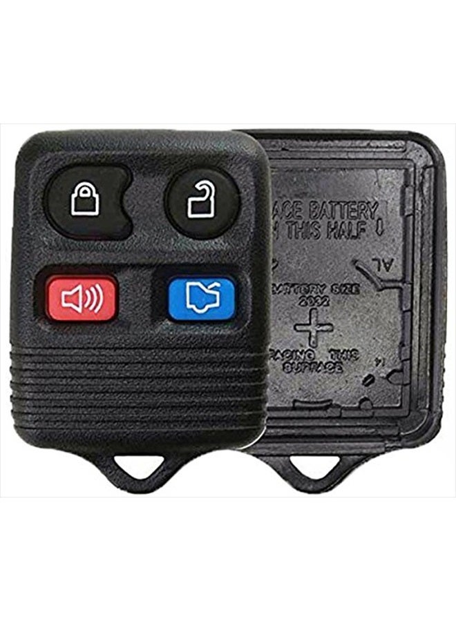 KeylessOption Just The Case Keyless Entry Remote Car Key Fob Shell Replacement - Black - Image 1