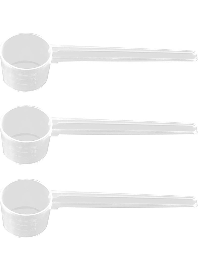 3 PCS 10ml Plastic Measuring Spoon Scoops Protein Scoop 5g Milk Powder Scoops Dosing Spoons Coffee Scoop Medicine Spoon Dishwasher Safe Reusable Spoons for Liquids Powders Kitchen Cooking Tool - Image 2