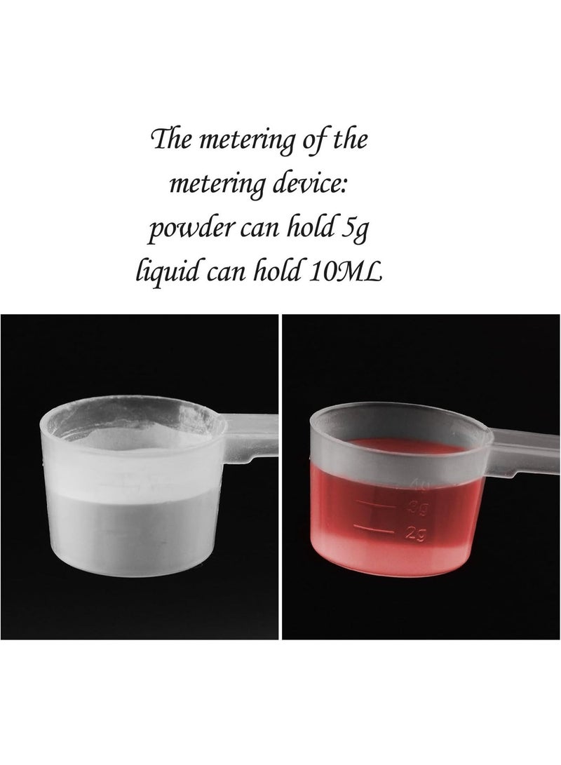 3 PCS 10ml Plastic Measuring Spoon Scoops Protein Scoop 5g Milk Powder Scoops Dosing Spoons Coffee Scoop Medicine Spoon Dishwasher Safe Reusable Spoons for Liquids Powders Kitchen Cooking Tool - Image 3