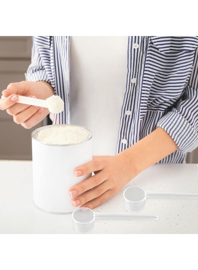 3 PCS 10ml Plastic Measuring Spoon Scoops Protein Scoop 5g Milk Powder Scoops Dosing Spoons Coffee Scoop Medicine Spoon Dishwasher Safe Reusable Spoons for Liquids Powders Kitchen Cooking Tool - Image 4