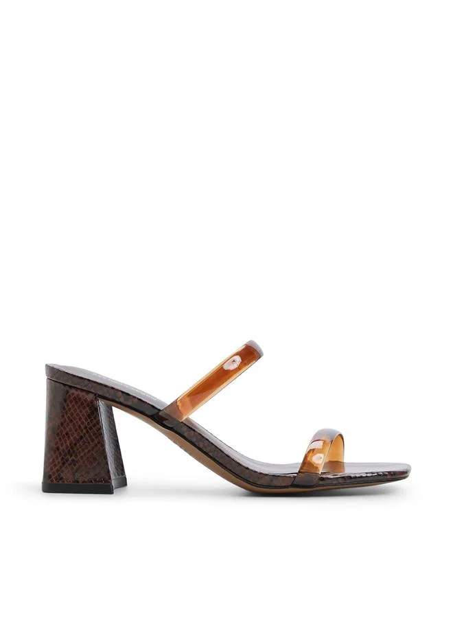 Kaiaa Ladies Brown Heeled Sandals
