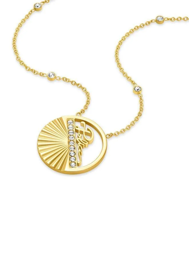 POLICE Necklace For Women Gold Plating With CrystalsPEJLN0002805