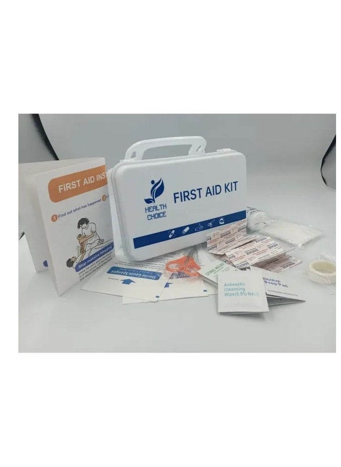 HEALTH CHOICE First Aid Kit 44 best for Home Office contains all the medical supplies for the any emergency to treat the wounds  - Image 3