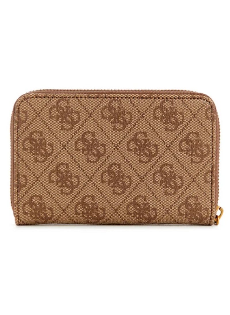 GUESS - Women Dagan Slg Medium Zip Around Brown - Image 1