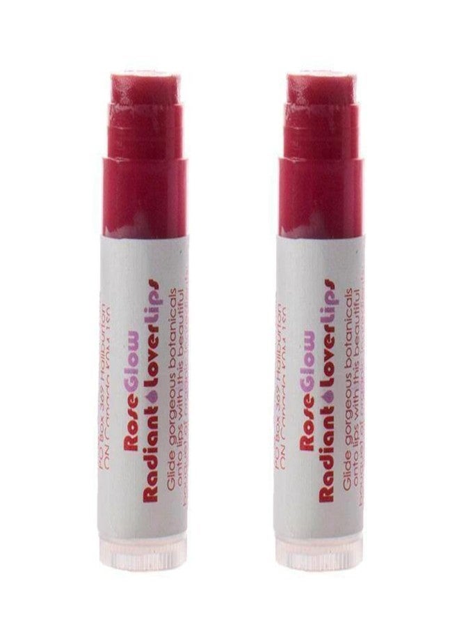 Living Libations - Organic 'Rose Glow Lover Lips' Lip Balm | Natural, Wildcrafted Clean Beauty (2-pack