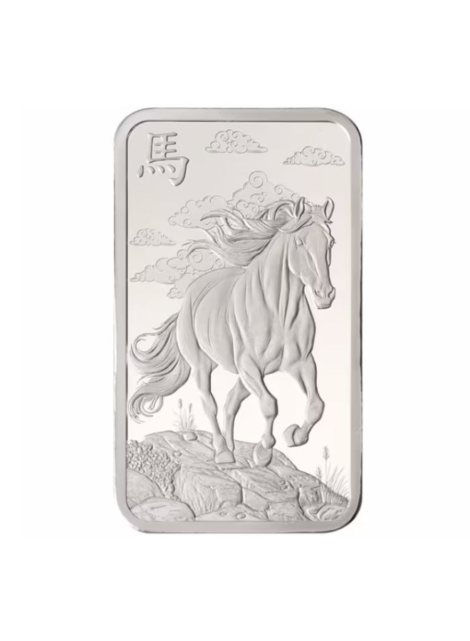 PAMP Suisse Lunar 1,000 Mile Horse Silver 1 oz Bar - Image 3